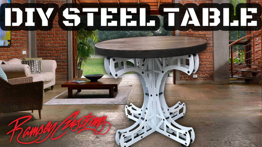 Steel Small Bridge Table CAD Vector Files