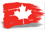 Canadian Tattered Flag DXF File Maple Leaf