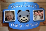 Bear Face Emoji Baby Boy Sign Metal Art Vector File