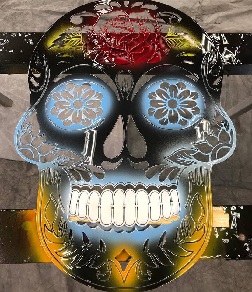 Gorgeous Detailed Sugar Skull DXF SVG Vector File